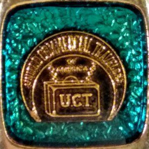 United Commercial Travelers UCT Gold-tone Fob Keyring Gift Collectible